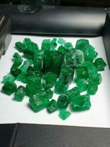 Rough Emeralds Lot